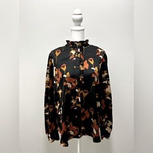 Ann Taylor Blouse Floral Print